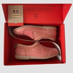 HUNTER Hibiscus Pink Sherpa-Lined Rain Shoe | Size 3 | Big Kid- Girl